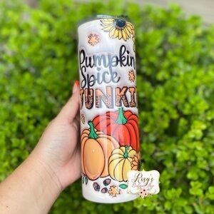 Fall Pumpkin Spice Junkie Tumbler